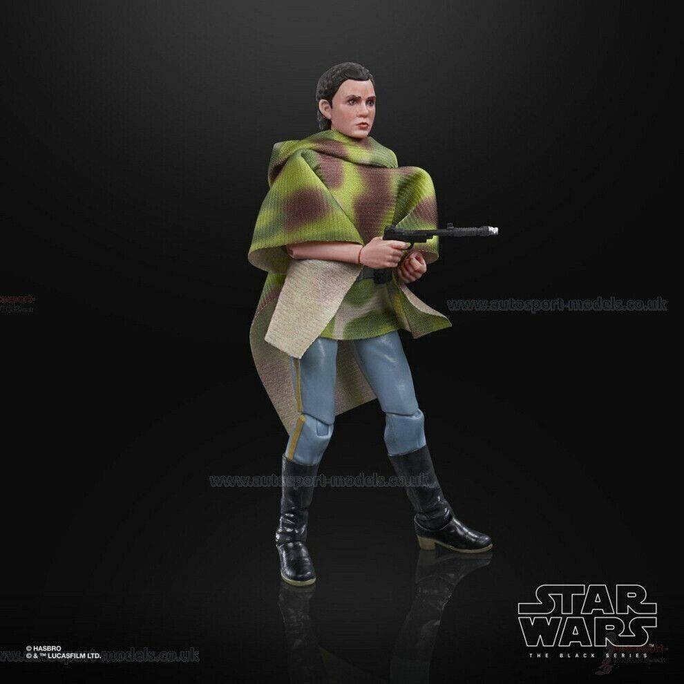 Figuras de juguete Hasbro Star Wars Black Series Princess Leia Endor Battle Poncho (E9363)