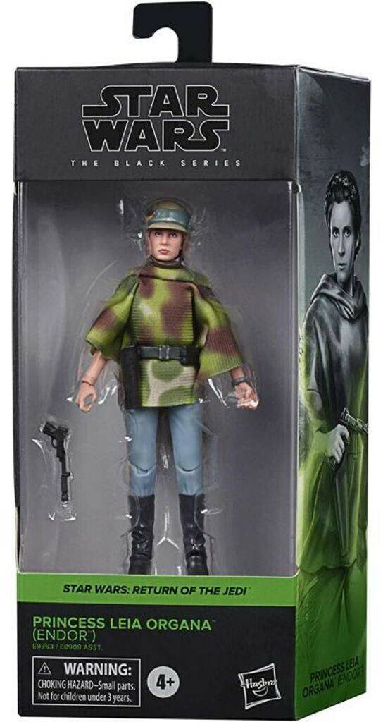 Figuras de juguete Hasbro Star Wars Black Series Princess Leia Endor Battle Poncho (E9363)