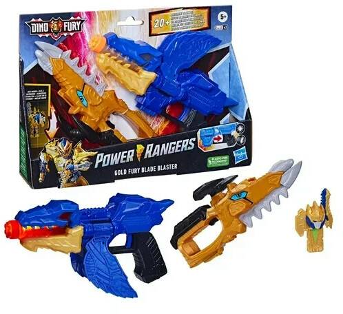 Pistolas de juguete Hasbro Power Rangers Dino Fury Gold Fury Blade Blaster