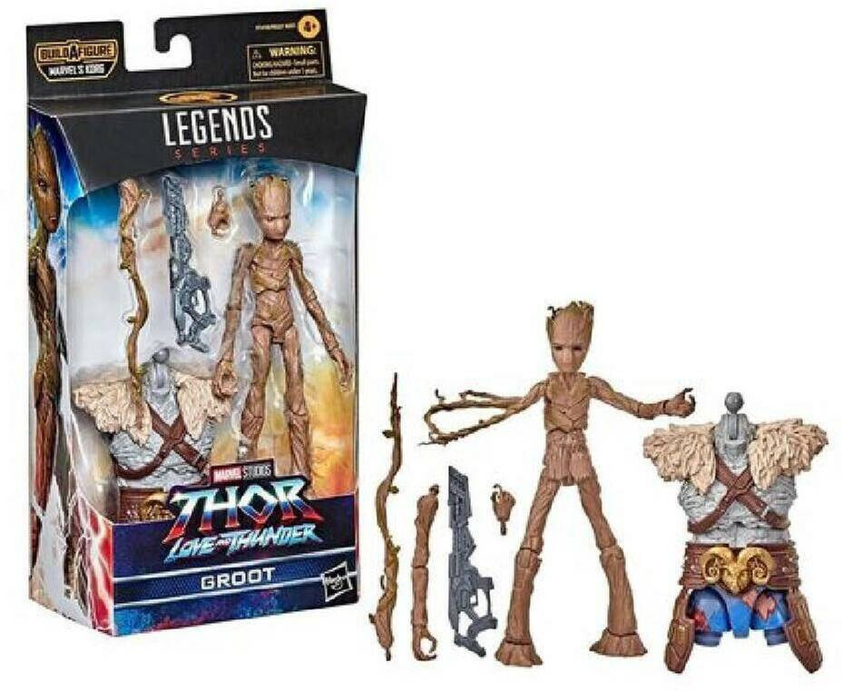 Figuras de juguete Hasbro Marvel Legends Series Thor: amor y truenoGroot