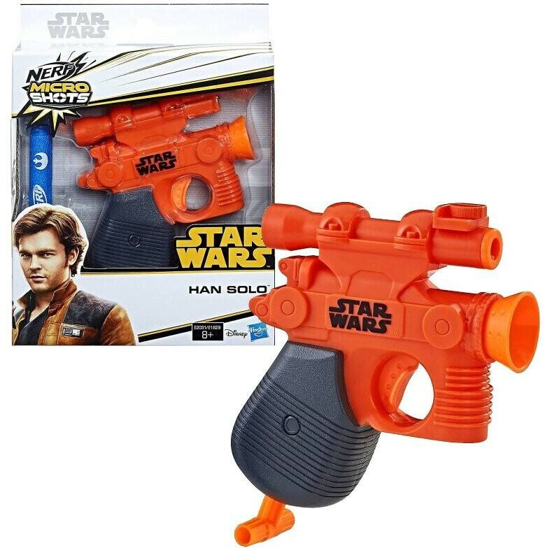 Hasbro MicroShots Star Wars Mini Dart-Blaster Han Solo (E2031EU40) Pistolas de juguete