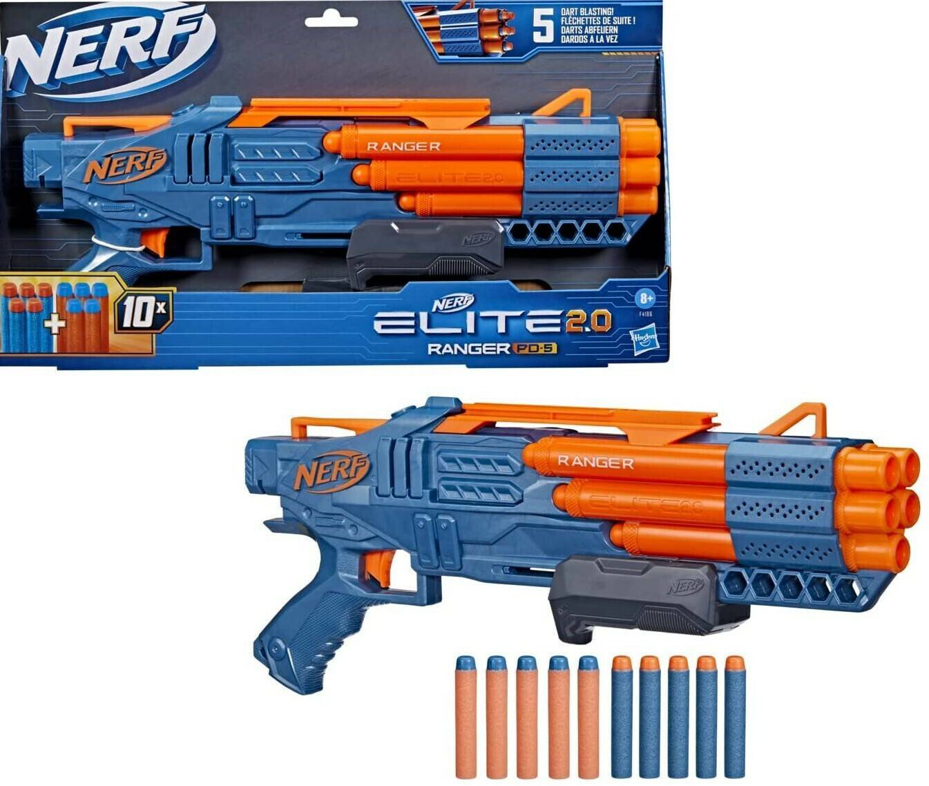 Hasbro Nerf Elite 2.0 Ranger PD-5, Nerf Gun Pistolas de juguete