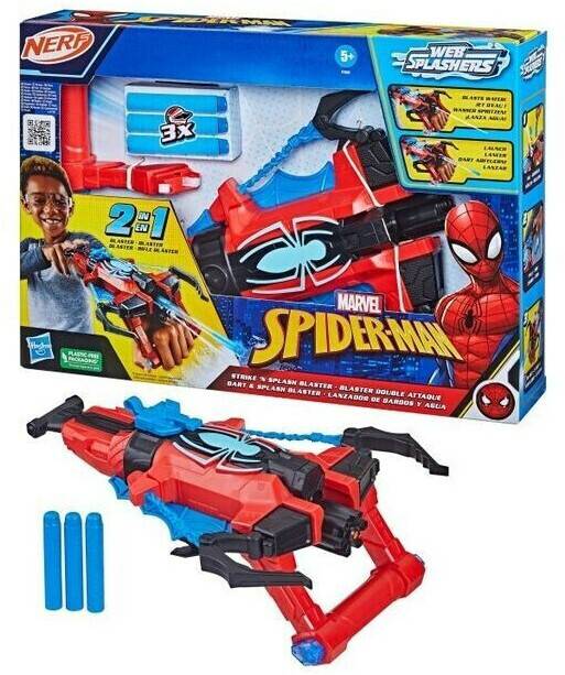 Pistolas de juguete Hasbro Spider-Man Blast Darts & Water (F7852)